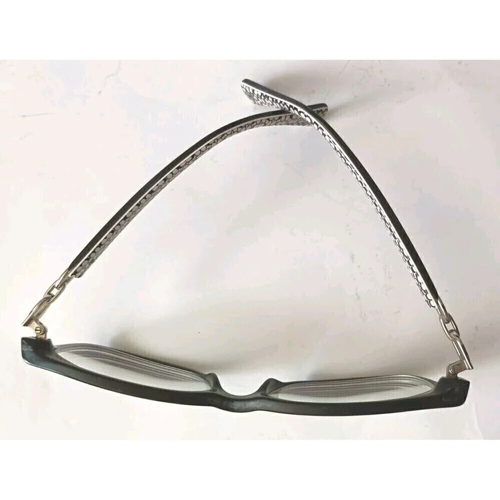 Coach HC6052 Fannie (5214) Black/ White Acetate Full Rim Eyeglasses Glasses